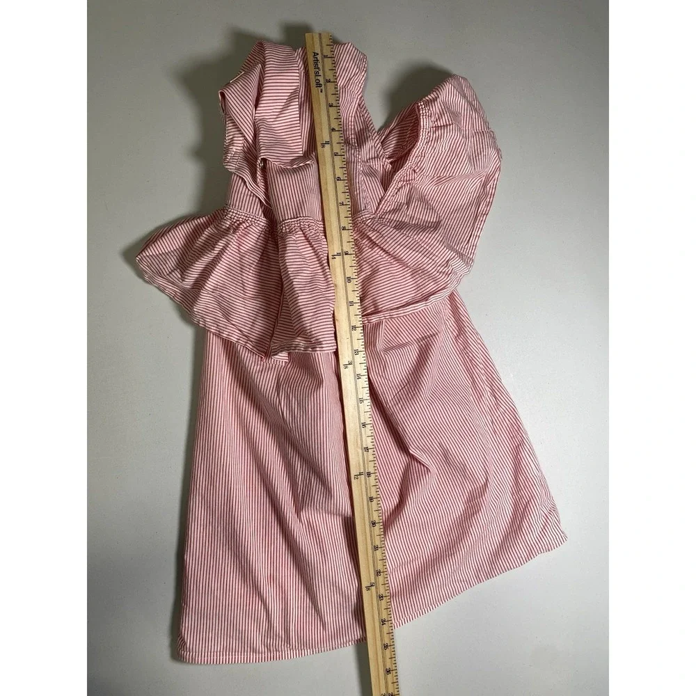 Michael Kors Womens Tiered Peplum Shirt Size XL Girl Next Door‎ Coastal Vacation